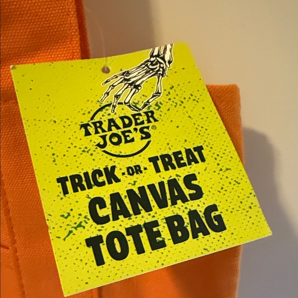 Trader Joe's & Longhorns Orange Mini Tote Bag - Picture 2 of 5